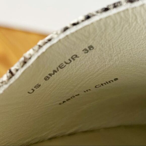 VINCE Gena Snake Print Leather Mule - Picture 7 of 7